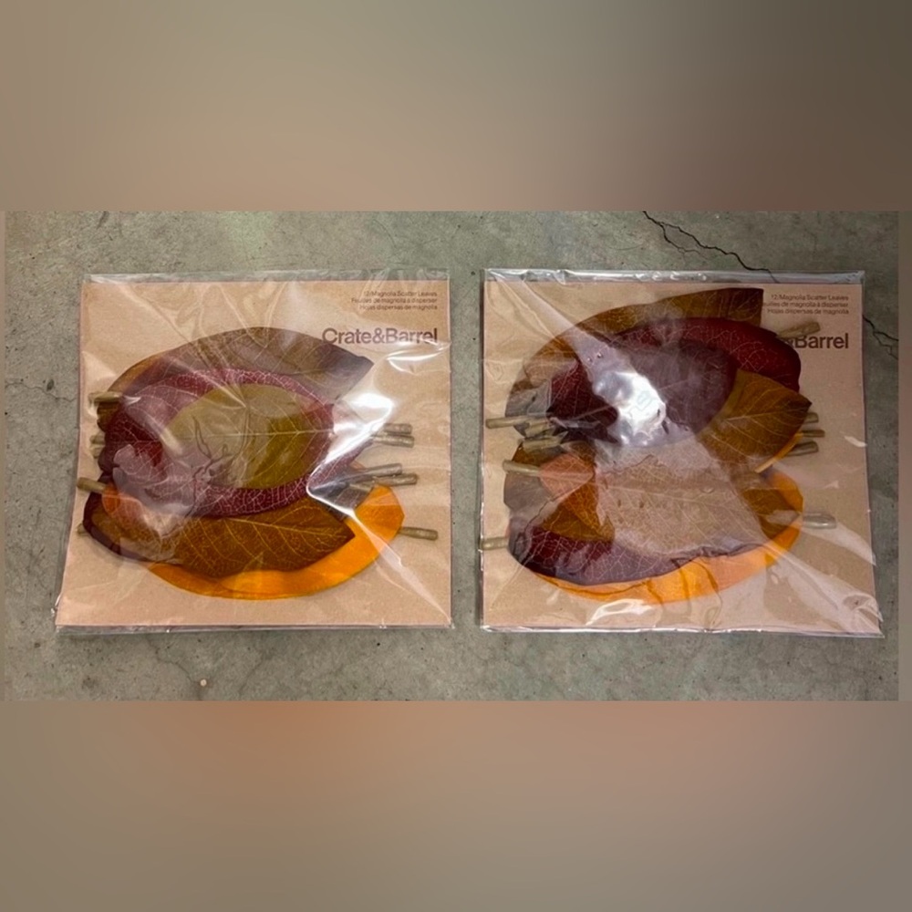 2 packs decorative faux leaves